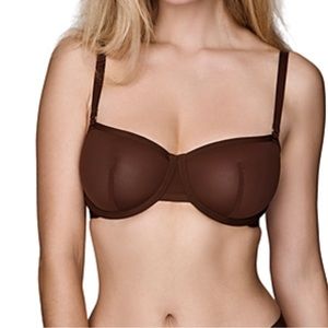 CUUP Balconette Mesh Bra in Espresso 40G